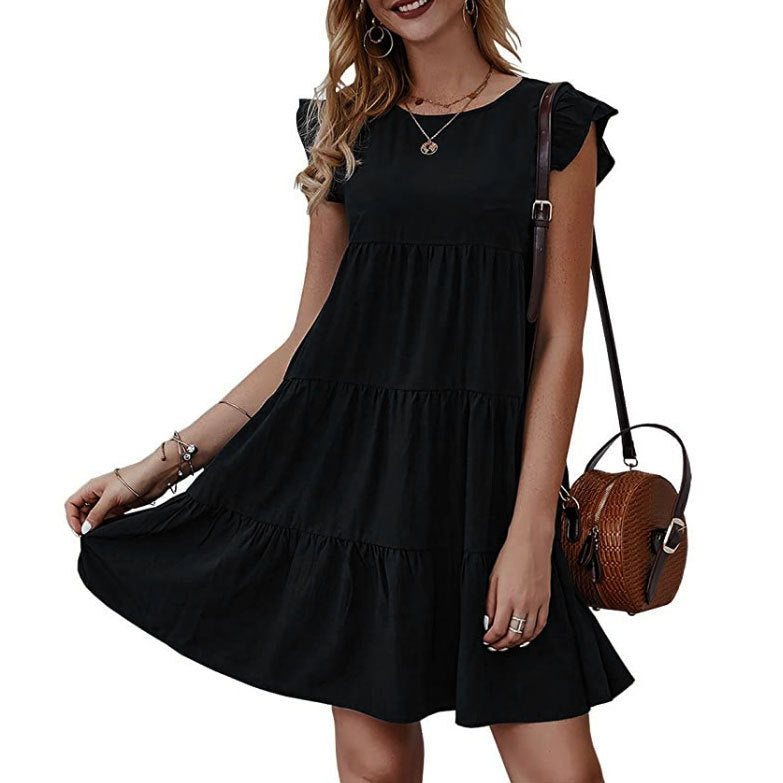 Damen Freizeitkleid mit Volant-Detail und schickem Schnitt R&B