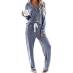 Damen Schlafanzug-Set aus weichem, atmungsaktivem Material R&B