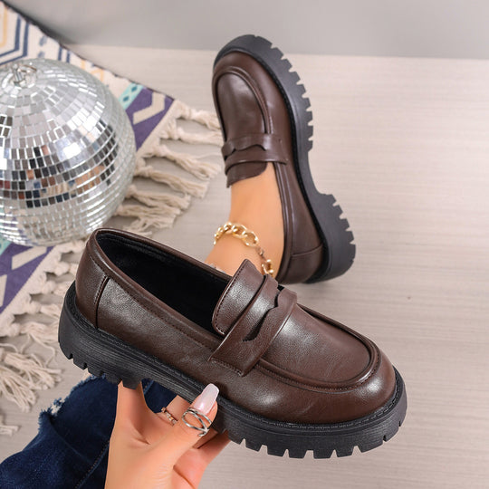 Damen Modische Loafers mit trendiger Sohle R&B