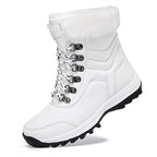Damen Winterstiefel mit weichem Kunstfellkragen und rutschfester Laufsohle R&B