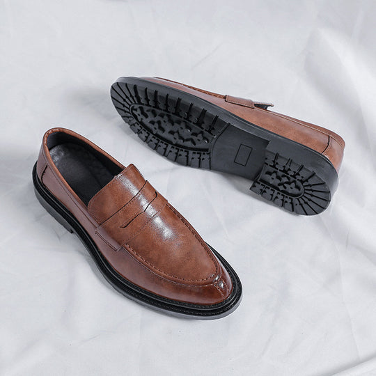 Damen Lederslipper mit rutschfester Profilsohle und eleganter Applikation R&B