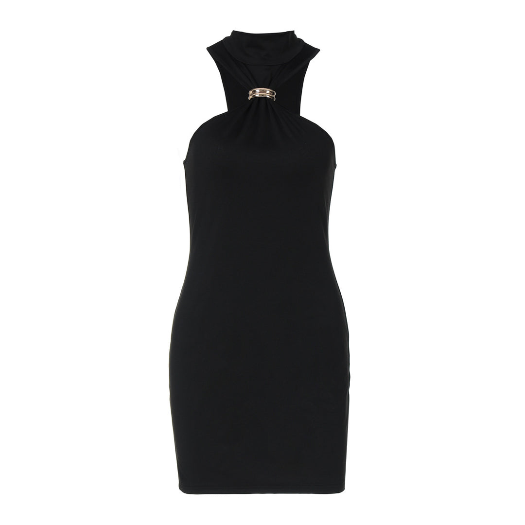 Damen Figurbetontes Minikleid mit elegantem Halterneck R&B