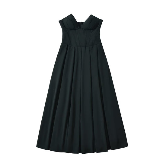 Damen Maxikleid mit elegantem Bustier-Ausschnitt und fließendem Rock R&B