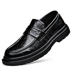 Herren Elegante Leder Mokassins mit rutschfester Sohle und komfortablem Innenfutter