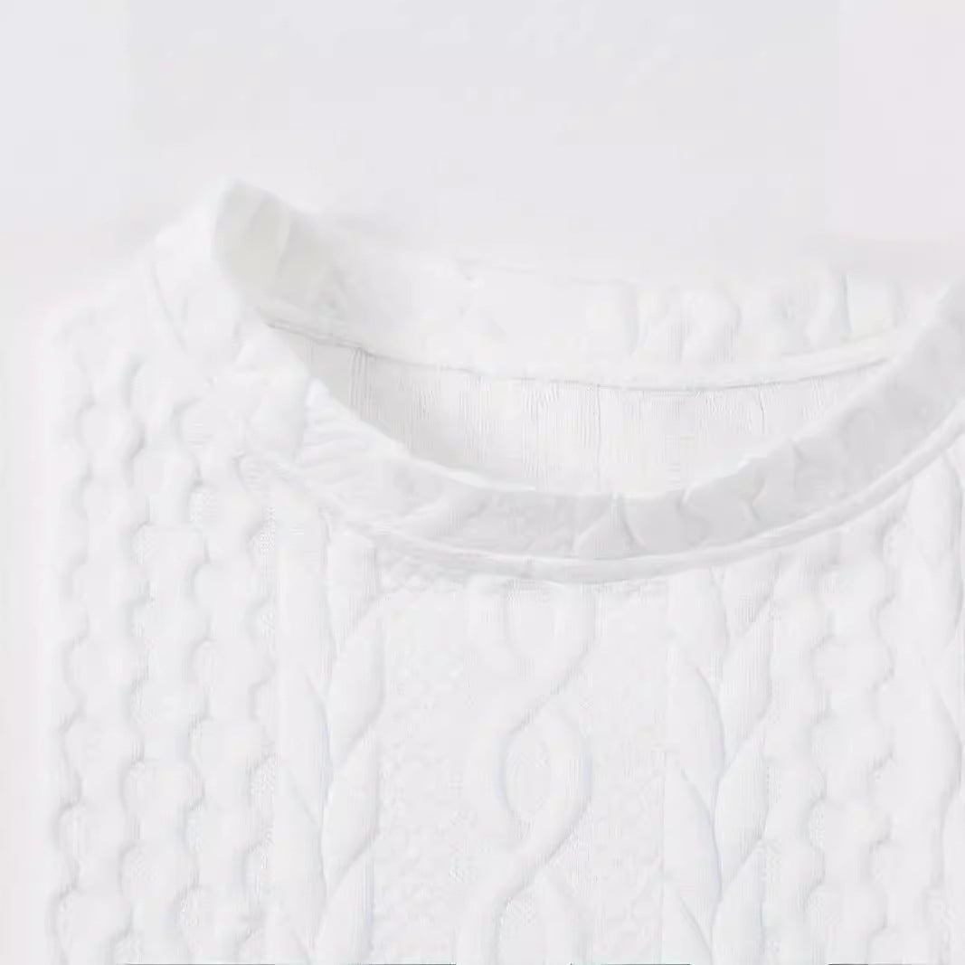 Damen Statement-Strickpullover mit strukturiertem Design R&B