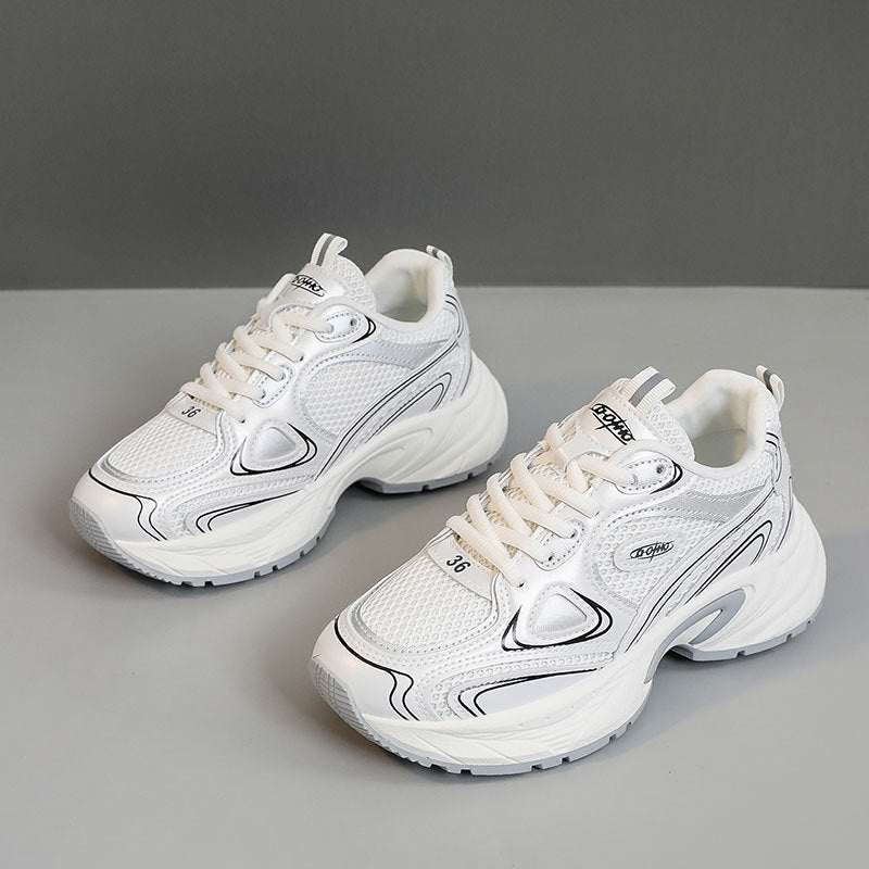 Damen Sportliche Sneakers mit atmungsaktiver Mesh-Oberfläche und gepolsterter Sohle R&B
