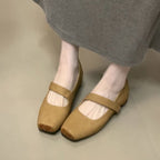 Damen elegante Ballerinas mit verstellbarem Riemen R&B