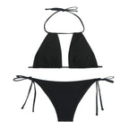 Damen Triangel-Bikini mit modischem Cut-Out und verstellbaren Bändern R&B