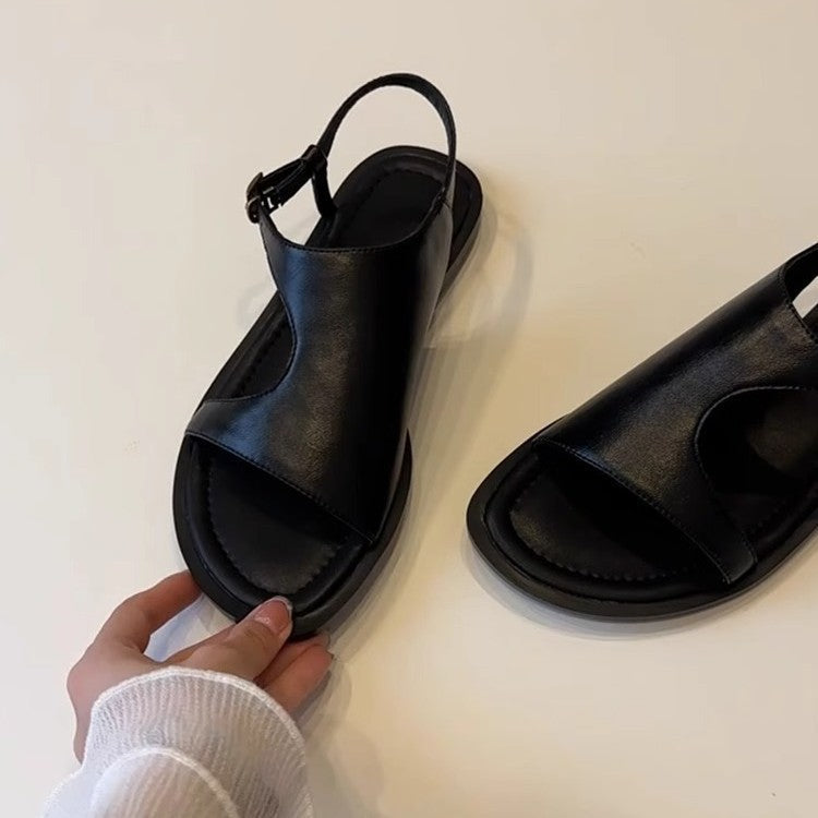 Damen Lederelastische Sandalen R&B