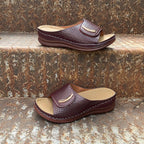 Damen Offene Clogs mit atmungsaktiver Lochstruktur und sicherem Riemendesign R&B