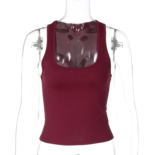 Damen Sportliches Tanktop mit breiten Trägern R&B