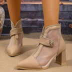 Damen elegante High Heels mit durchsichtigen Einsätzen von R&B