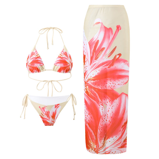 Damen Bikiniset mit elegantem Strandrock R&B