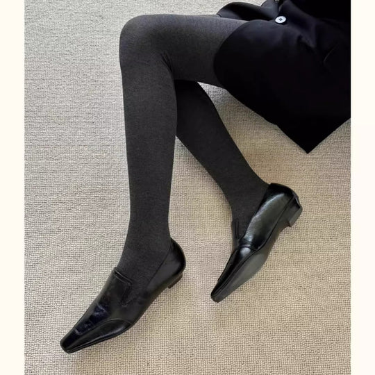 Damen edle Leder Loafers R&B