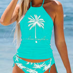 Damen trendiger Bikiniset mit Palmen-Motiv R&B