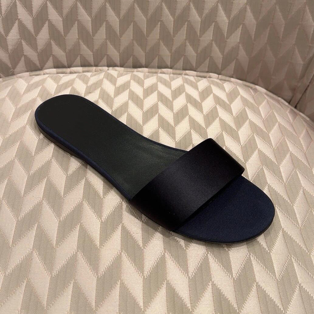 Damen modische Slipper mit breitem Riemen und komfortabler Innensohle R&B