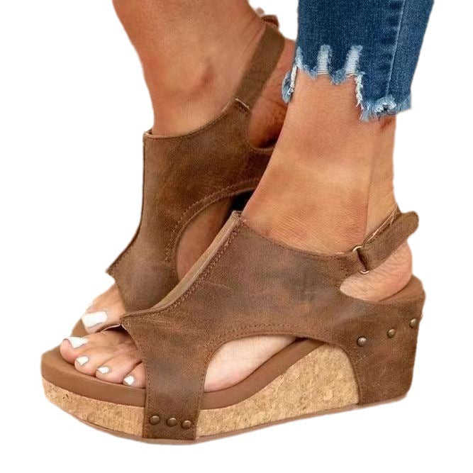 Damen Komfortable Wedge-Sandalen mit elegantem Design R&B
