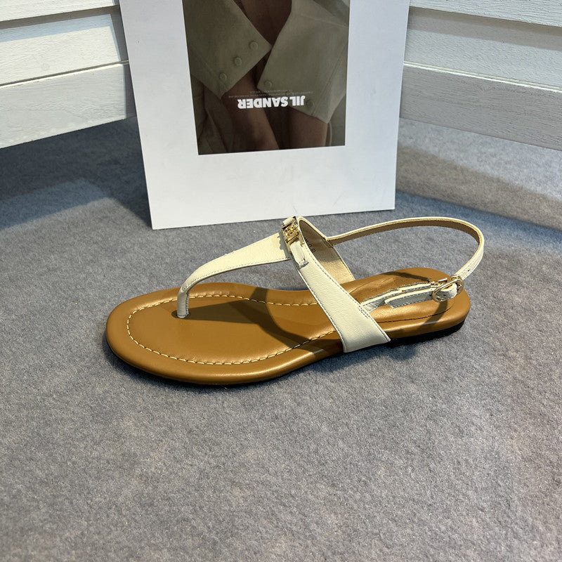 Damen Zehentrenner-Sandalen mit eleganten Riemen und komfortablem Fußbett R&B