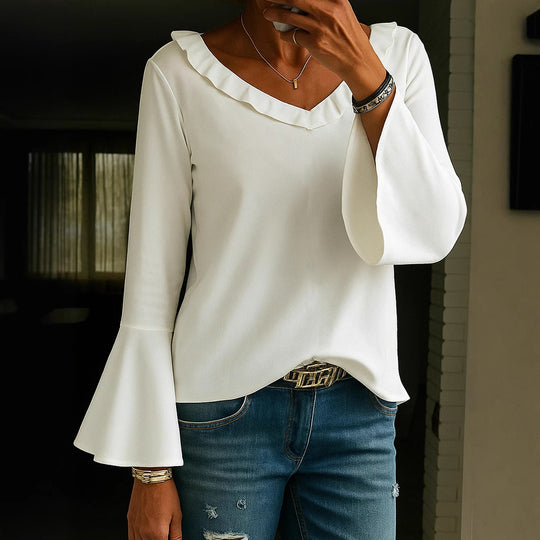 Damen Bluse mit Rüschendetails R&B