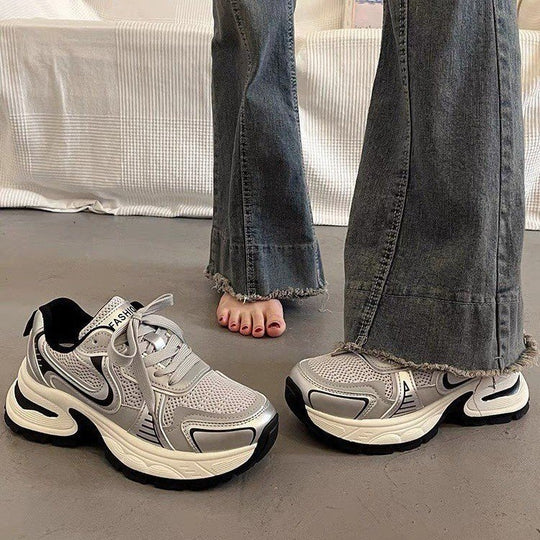 Damen Sportliche Laufschuhe mit atmungsaktiver Mesh-Oberfläche und dämpfender Sohle R&B