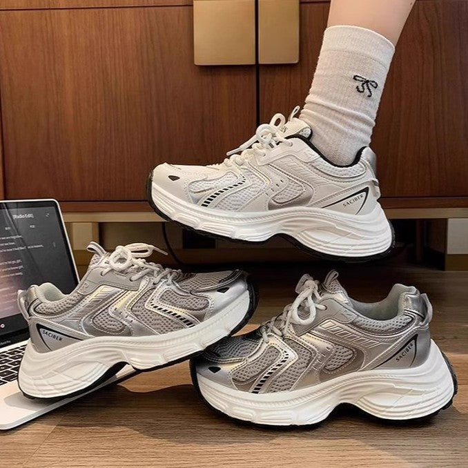 Damen Leichte Laufschuhe mit atmungsaktiver Mesh-Oberfläche und dämpfender Sohle R&B