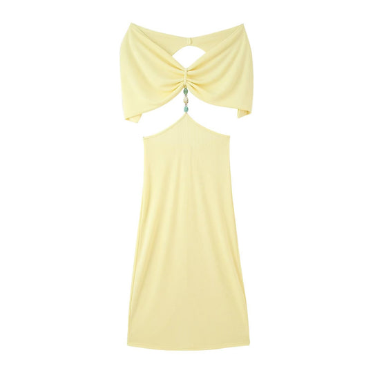 Damen Maxikleid mit verführerischem Cut-Out und eleganten Rüschendetails R&B