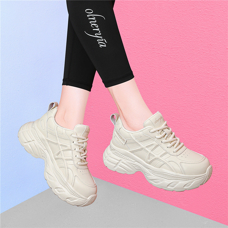 Damen Sportliche Chunky Sneakers mit gepolsterter Sohle und atmungsaktivem Obermaterial R&B