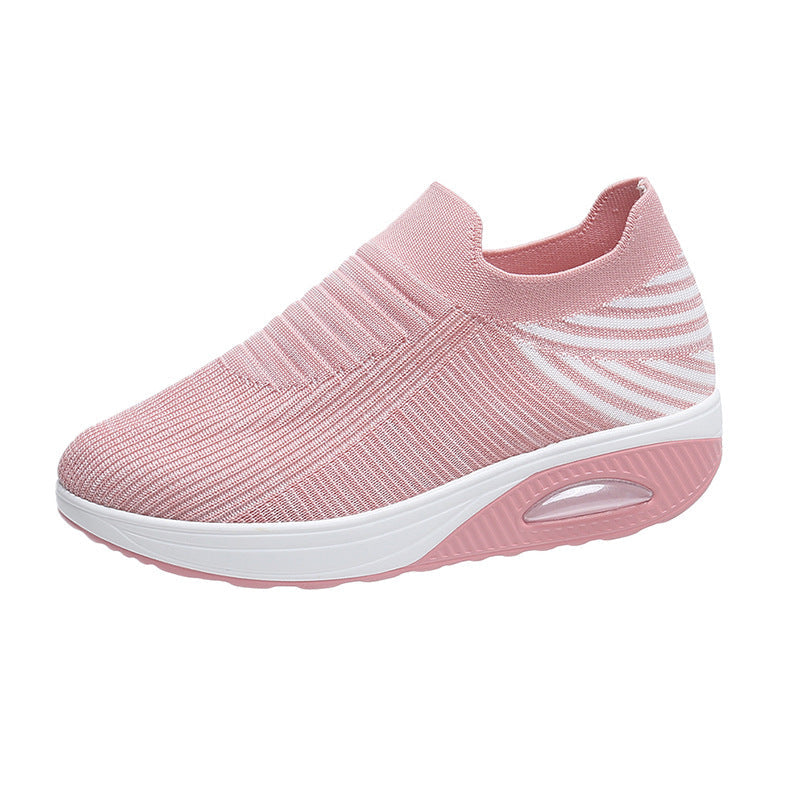 Damen Atmungsaktive Slip-On Sneakers mit dämpfendem Fußbett