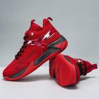 Damen Sportliche High-Performance Basketball-Sneaker mit atmungsaktiver Mesh-Oberfläche und dämpfender Sohle R&B