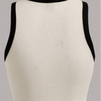 Damen Crop-Top mit kreativem Grafikdruck und sportlichem Design R&B
