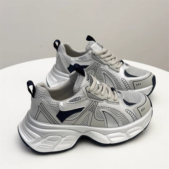 Damen Sportliche Laufsneaker mit atmungsaktiver Mesh-Technologie und dämpfendem Sohlenprofil R&B