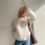 Damen Kuscheliger Pullover mit weitem Schnitt R&B