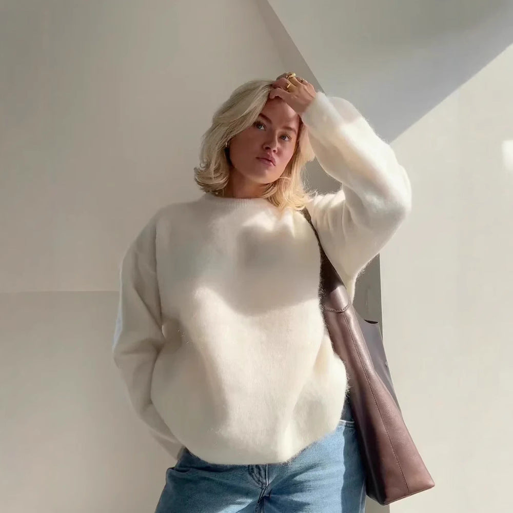 Damen Kuscheliger Pullover mit weitem Schnitt R&B