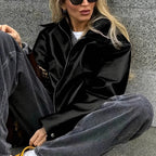 Damen modische jacke im Vintage-Stil mit hochwertiger Textur R&B