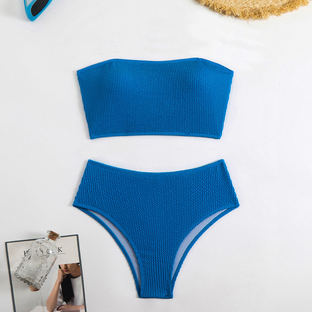 Damen Bandeau Bikini mit strukturiertem Design R&B