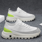 Damen Sportliche Sneaker mit atmungsaktiver Strickoberfläche und rutschfester Sohle R&B