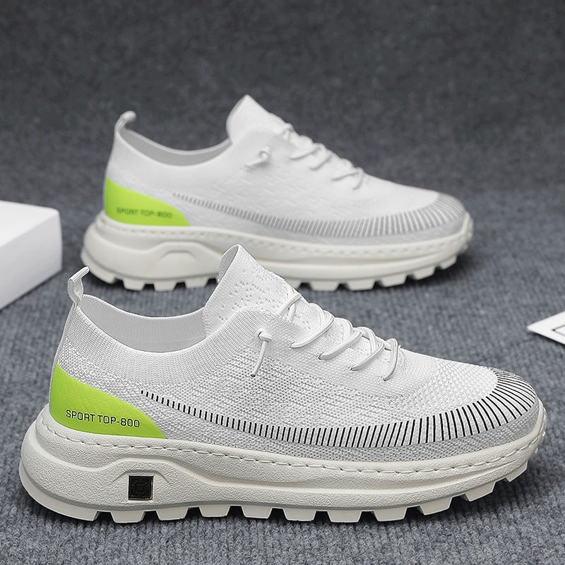 Damen Sportliche Sneaker mit atmungsaktiver Strickoberfläche und rutschfester Sohle R&B