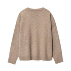 Damen komfortabler V-Ausschnitt Pullover R&B