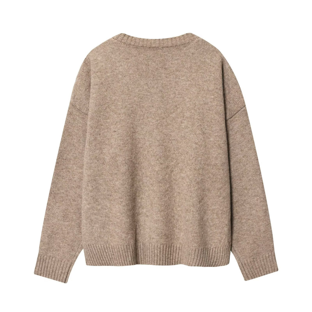 Damen komfortabler V-Ausschnitt Pullover R&B