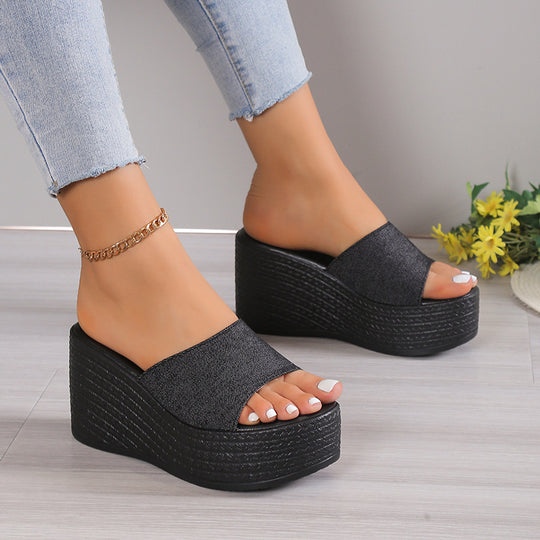 Damen Wedge-Sandaletten mit komfortabler Plattform und modischem Obermaterial R&B