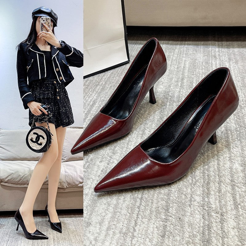 Damen Elegante spitze High Heels mit schmalem Absatz R&B