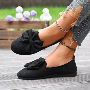 Damen Ballerinas mit eleganter Schleifenverzierung R&B