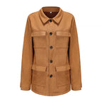 Damen praktische Jacke im modernen Look mit aufgesetzten Taschen R&B