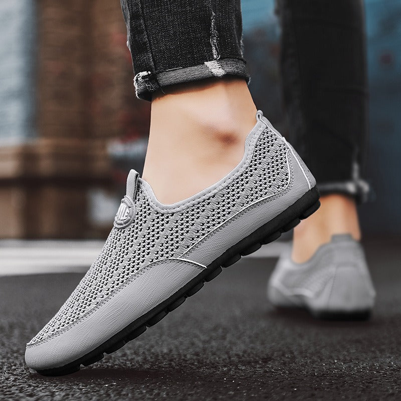 Damen Bequeme Slip-On Sneakers mit atmungsaktivem Mesh-Obermaterial R&B