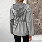 Damen knielange Funktionsjacke mit verstellbarem Bund R&B