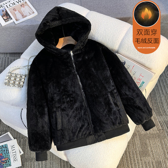 Damen Fleecegefütterte Kapuzenjacke mit Wendeoption R&B