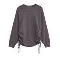 Damen Sportlicher Pullover mit seitlichen Schnürungen R&B