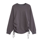Damen Sportlicher Pullover mit seitlichen Schnürungen R&B