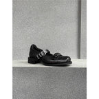 Damen elegante Schnürschuhe mit modischer Schnallenverzierung R&B