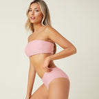 Damen Bandeau-Bikini-Set mit hohem Beinausschnitt und Komfortbund R&B